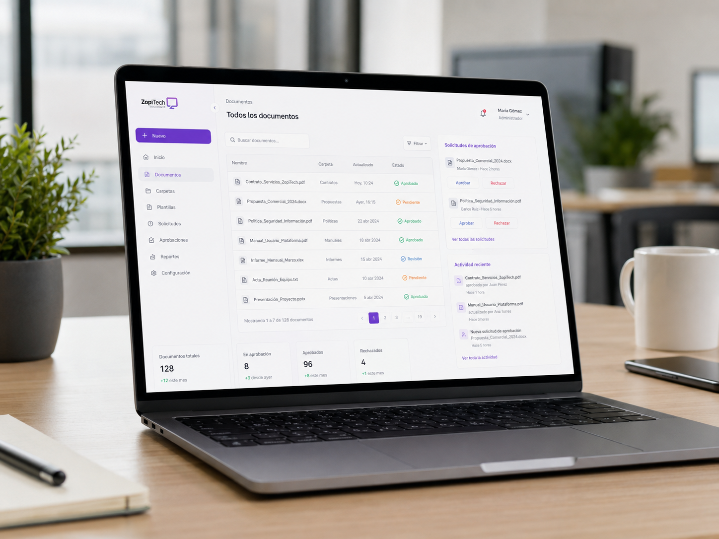 Web platform developed by ZopiTech